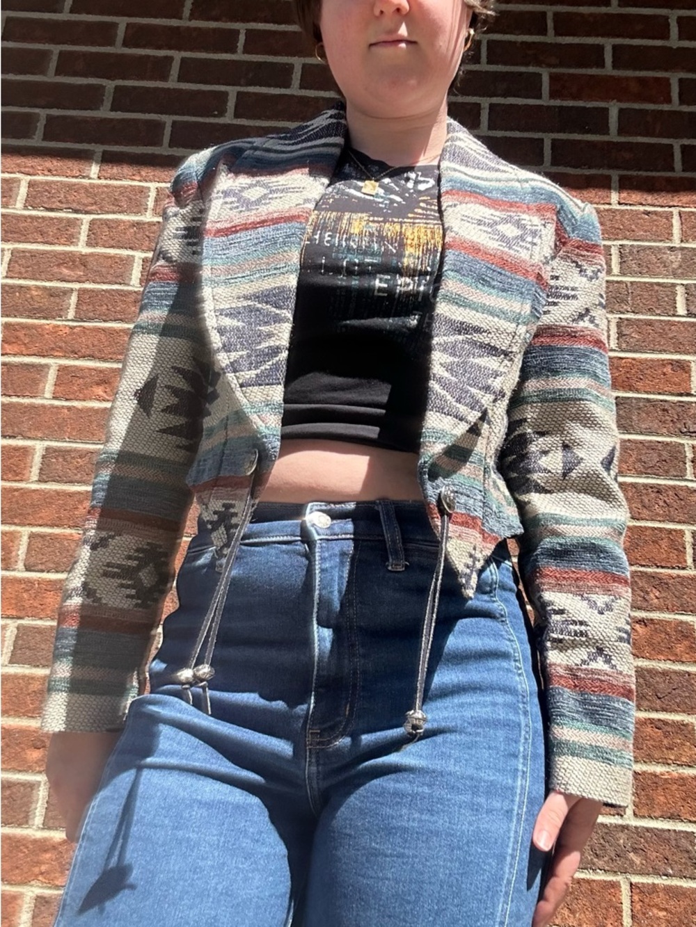 Western cropped tapestry jacket - Picture 14 of 16